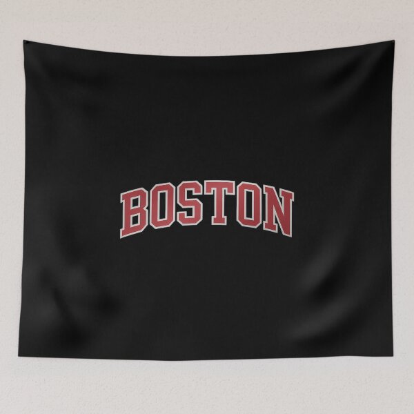 Item preview, Boston MA Varsity Style Red Text designed and sold by ReadySide.