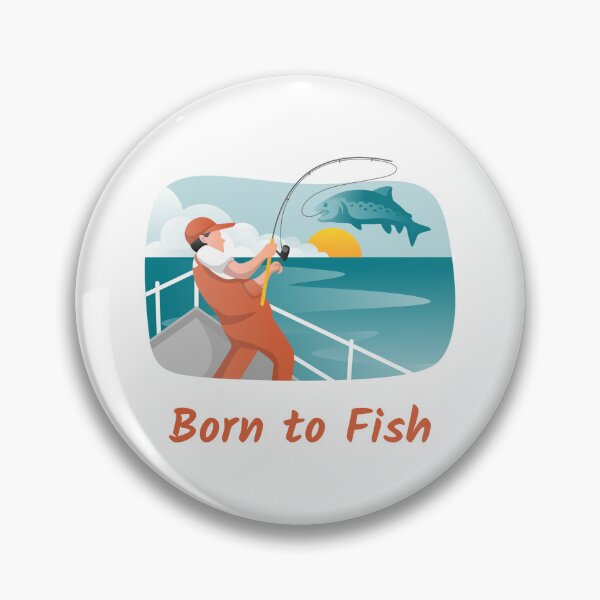 Item preview, Born To fish fishing t shirt designed and sold by onoseprints1.