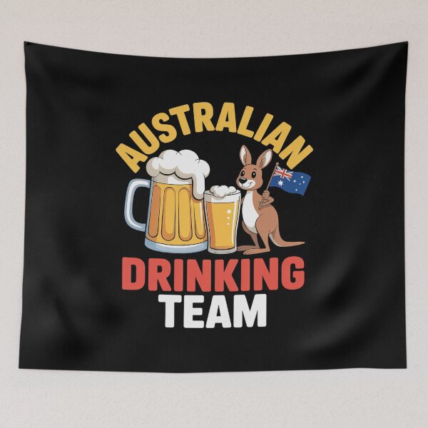 Item preview, Australian Drinking Beer Team Funny Australia Day  designed and sold by FortuneFull.