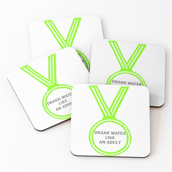 Item preview, I Drank Water Like an Adult – Adult Reward Sticker designed and sold by SaraInColour.