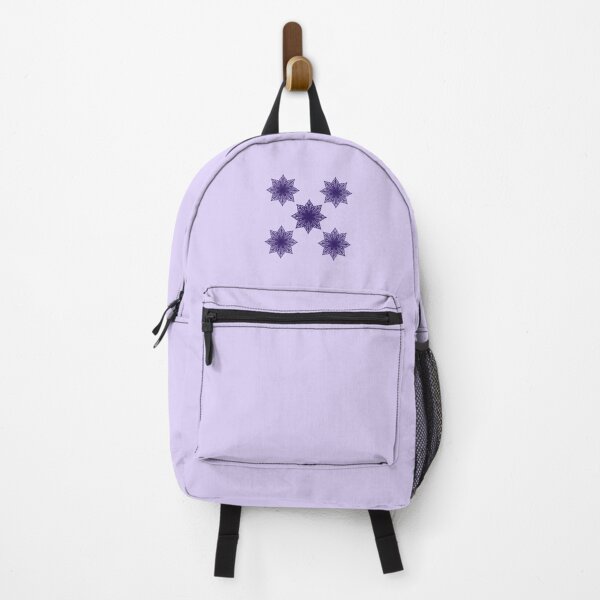 Item preview, "Persian Indigo" pattern of geotrically arranged fluffy purple snowflakes designed and sold by Cherevan.