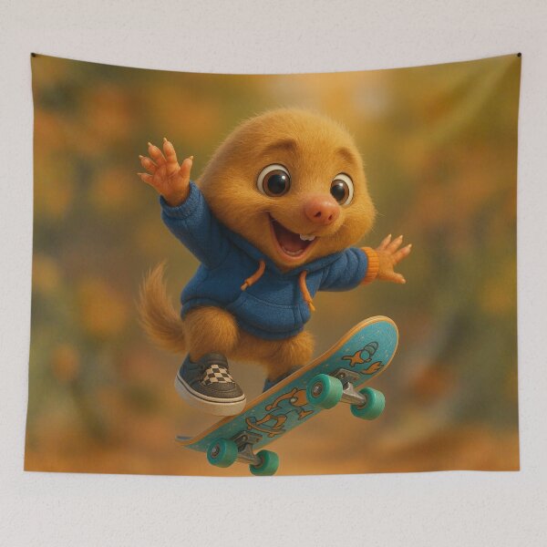 Item preview, Skater Golden Mole designed and sold by Sillytoe.