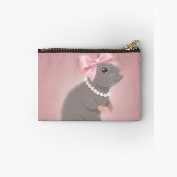 Item preview, Coquette Rat - Cute Rodent with Pink Bow and Pearls designed and sold by SavinMercantile.