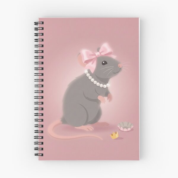 Item preview, Coquette Rat - Cute Rodent with Pink Bow and Pearls designed and sold by SavinMercantile.