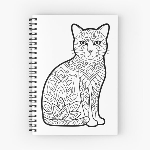 Item preview, Cat Mandala Coloring Design – Perfect for DIY Coloring T-Shirts designed and sold by AndrewYoko.