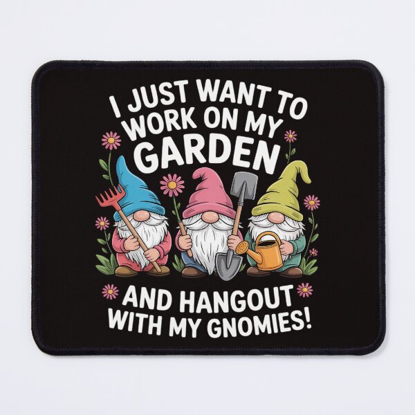 Item preview, Garden Gnome Hangout With My Gnomies Gardener designed and sold by MelSurf.