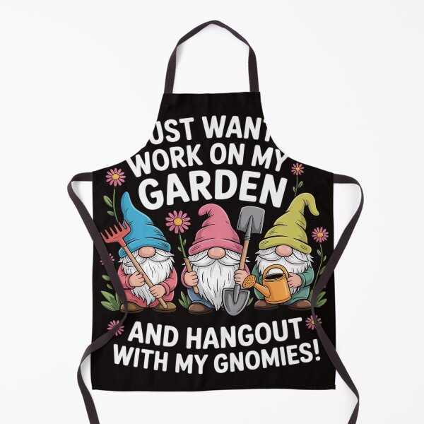 Item preview, Garden Gnome Hangout With My Gnomies Gardener designed and sold by MelSurf.