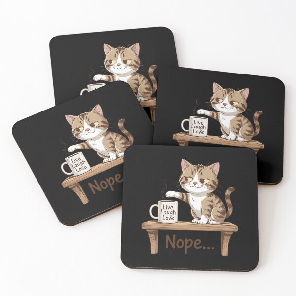 Item preview, Funny Nope Cat – Cat Swipes– Anti-Motivational Humor  designed and sold by ReadySide.
