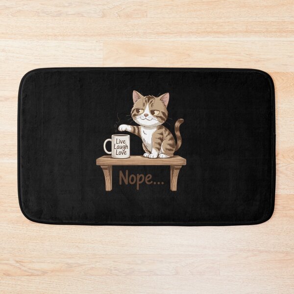 Item preview, Funny Nope Cat – Cat Swipes– Anti-Motivational Humor  designed and sold by ReadySide.