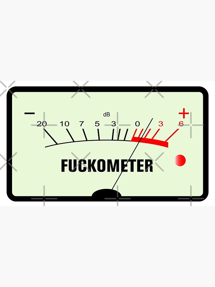 置物 Fuck  dome advisory Fuckometer Posters for Sale | Redbubble