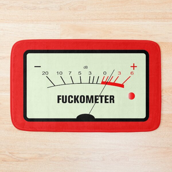 Item preview, FUCKOMETER: Introducing the FUCKOMETER — the only gauge that truly measures how many f*cks you have left to give. designed and sold by PIXEL POP DESIGNS - Beyond the Norm!.