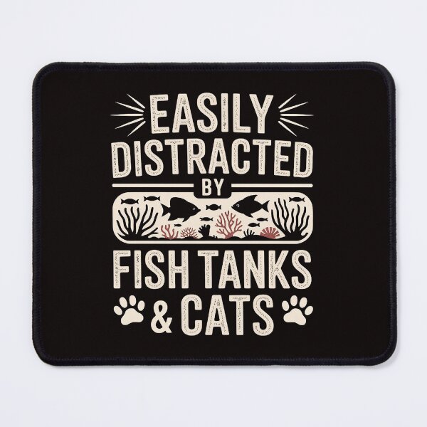 Item preview, Fish Tank Lover Cat Owner Aquarium Aquarist Men designed and sold by MelSurf.
