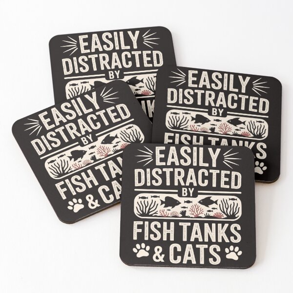 Item preview, Fish Tank Lover Cat Owner Aquarium Aquarist Men designed and sold by MelSurf.