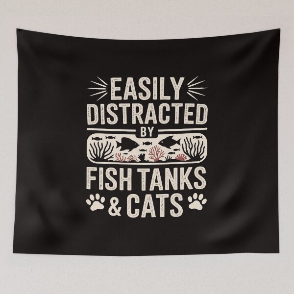Item preview, Fish Tank Lover Cat Owner Aquarium Aquarist Men designed and sold by MelSurf.