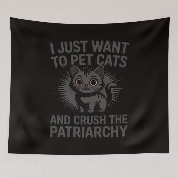 Item preview, Feminist Patriarchy Cat Parent For Feminism Empowered Female designed and sold by MelSurf.