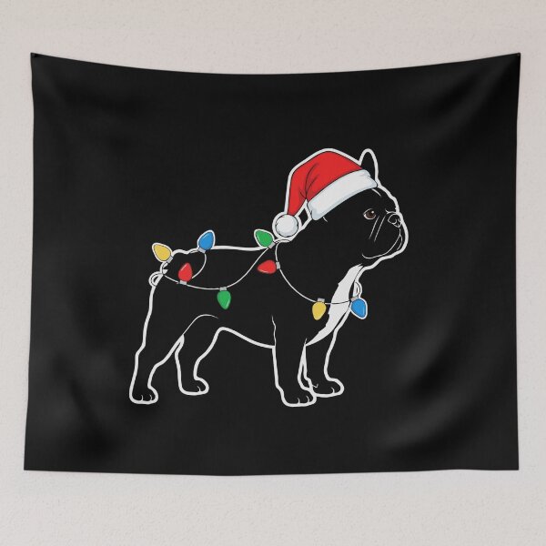 Item preview, French Bulldog Christmas Silhouette Lights - Dog Lovers designed and sold by The Real Life Symphony.