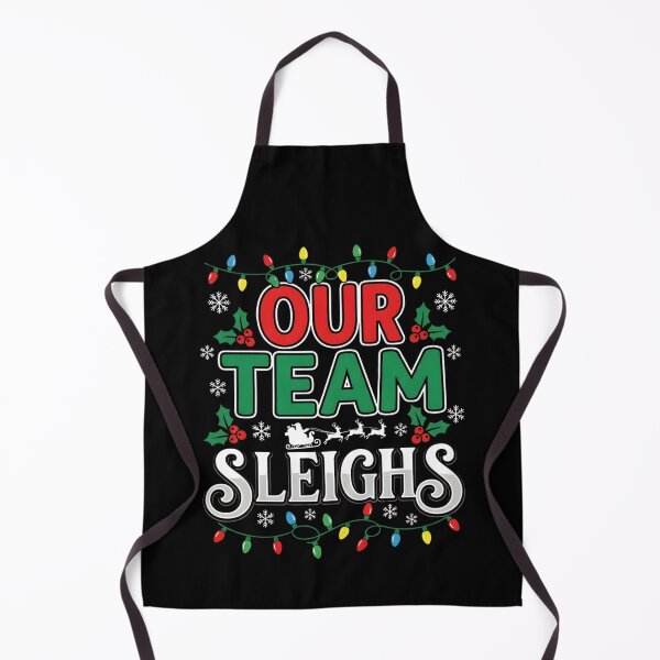 Item preview, Our Team Sleighs, funny office Christmas team gift, festive workplace holiday humor graphic tee designed and sold by saloui.