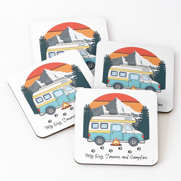 Item preview, My Dog, S'mores and Campfire. Dog and Camping, RV design designed and sold by SofikoDesigns.