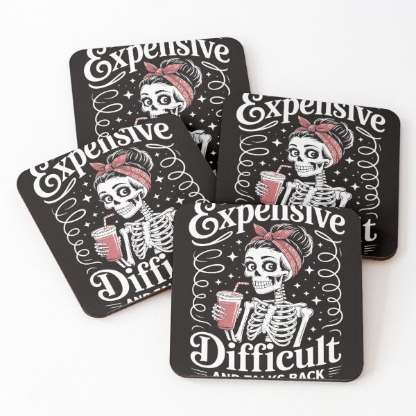 Item preview, Expensive Difficult And Talks Back Messy Bun Skeleton designed and sold by MelSurf.