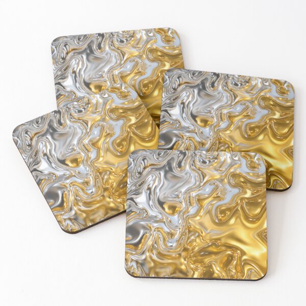 Item preview, Gold Silver Melted Texture designed and sold by SassyArtistry.