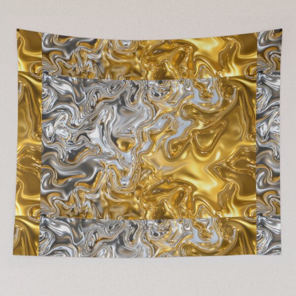 Item preview, Gold Silver Melted Texture designed and sold by SassyArtistry.