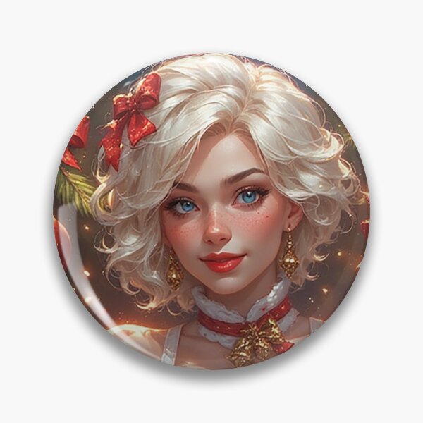 Item preview, Santa’s Favorite Girl — Retro Christmas Pin-Up with Naughty Holiday Charm designed and sold by Mark Mentzer.