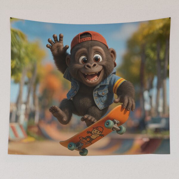 Item preview, Skater Gorilla designed and sold by Sillytoe.