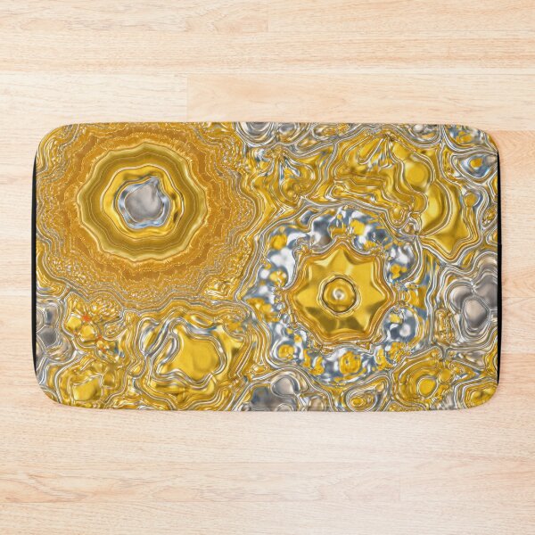 Item preview, Gold Silver Molten Pattern designed and sold by SassyArtistry.