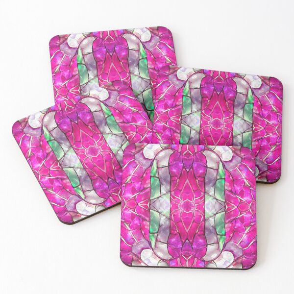 Item preview, Pink Green Kaleidoscope Pattern designed and sold by SassyArtistry.