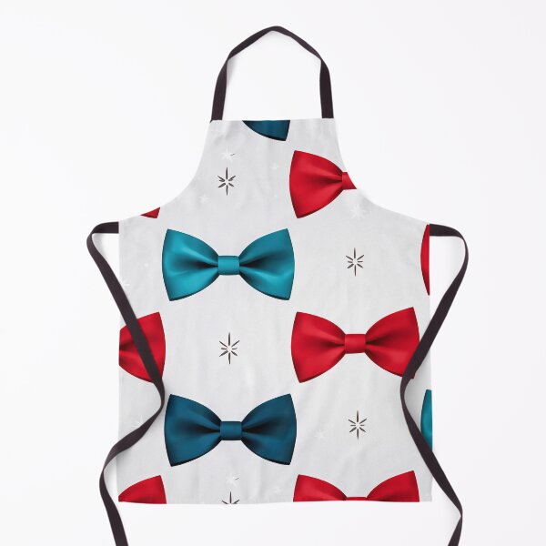 Item preview, Red Blue Bow Pattern with Snowflakes designed and sold by SassyArtistry.