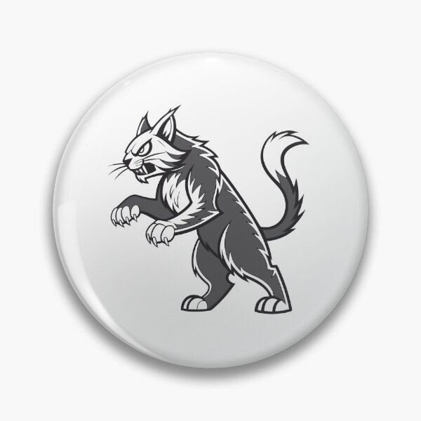 Item preview, Wild Cat Mascot – Fierce Angry Cat Illustration designed and sold by Smart Buds.