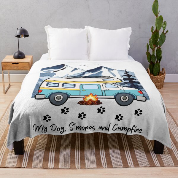 Item preview, My Dog, S'mores and Campfire. Dog and Camping, RV design designed and sold by SofikoDesigns.