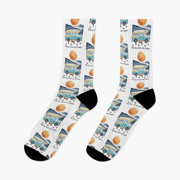 Item preview, My Dog, S'mores and Campfire. Dog and Camping, RV design designed and sold by SofikoDesigns.