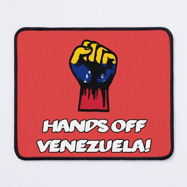 Item preview, Hands Off Venezuela Poster | Anti-Imperialist Fist Flag Design - Solidarity With Venezuela Art, Anti-Sanctions Print & Bolivarian Revolution Stickers designed and sold by RevolutionToday.