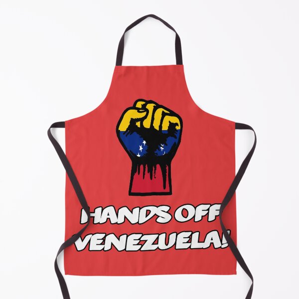 Item preview, Hands Off Venezuela Poster | Anti-Imperialist Fist Flag Design - Solidarity With Venezuela Art, Anti-Sanctions Print & Bolivarian Revolution Stickers designed and sold by RevolutionToday.