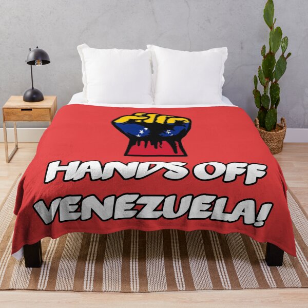 Item preview, Hands Off Venezuela Poster | Anti-Imperialist Fist Flag Design - Solidarity With Venezuela Art, Anti-Sanctions Print & Bolivarian Revolution Stickers designed and sold by RevolutionToday.