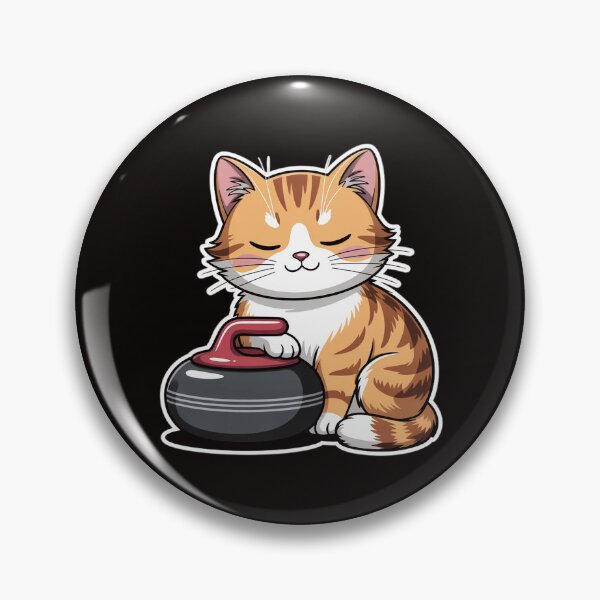 Item preview, Curler Cat I Cat Curling I Curling Player designed and sold by ControlCenter.