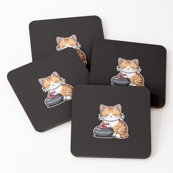 Item preview, Curler Cat I Cat Curling I Curling Player designed and sold by ControlCenter.