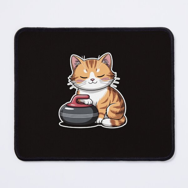 Item preview, Curler Cat I Cat Curling I Curling Player designed and sold by ControlCenter.