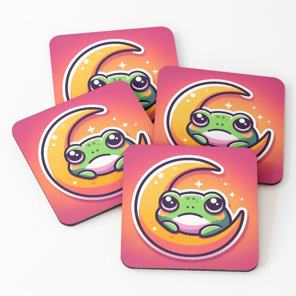 Item preview, Frog in the moon. designed and sold by BowlerHatCloud.