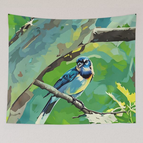 Item preview, Blue Jay in Tree designed and sold by tomorrowsart.