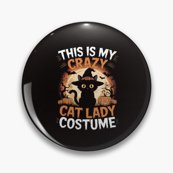 Item preview, Crazy Cat Lady Black Cat Halloween Day designed and sold by RatCurry.