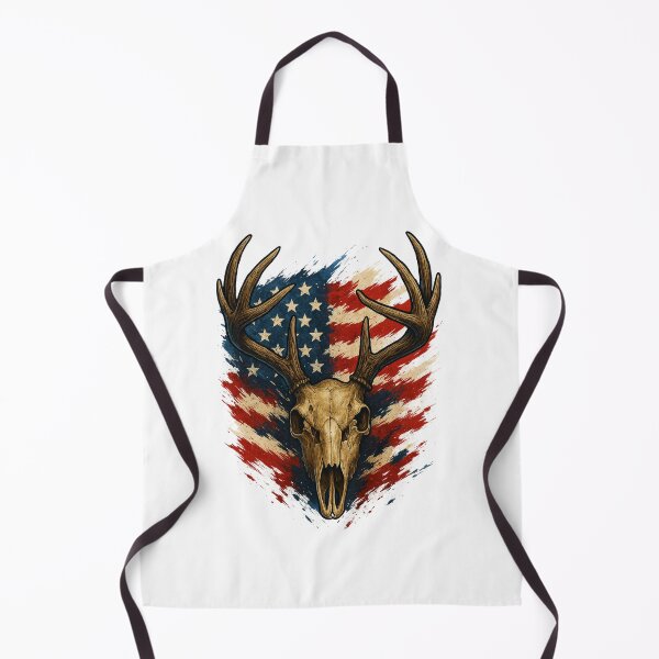 Item preview, Patriotic Deer Skull American Flag Hunting Art designed and sold by Eric’s Creative Corner.