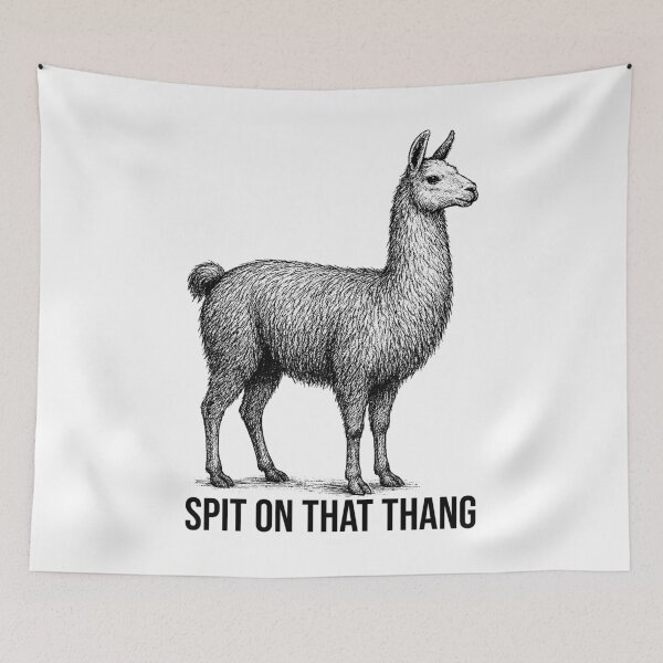 Item preview, Funny Llama – Spit On That Thang Design designed and sold by xndrlab.