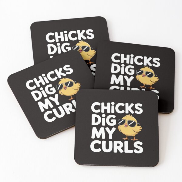 Item preview, Chicks dig my curls, hair toddler designed and sold by RatCurry.