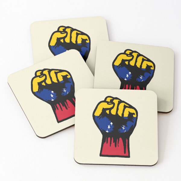 Item preview, Venezuelan Flag Fist Art Print | Solidarity With Venezuela Poster - Anti-Imperialist Symbol, Bolivarian Revolution Wall Art & Protest Power Stickers designed and sold by RevolutionToday.