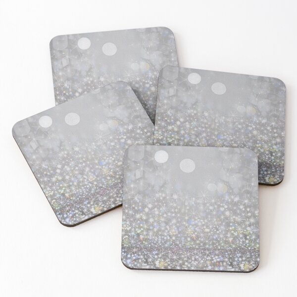 Item preview, Silver Glitter Sparkle Pattern designed and sold by SassyArtistry.