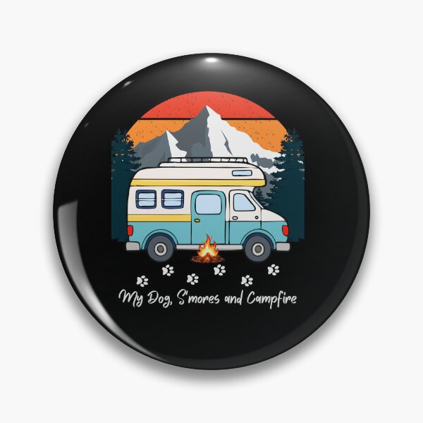 Item preview, My Dog, S'mores and Campfire. Dog and Camping, RV design designed and sold by SofikoDesigns.