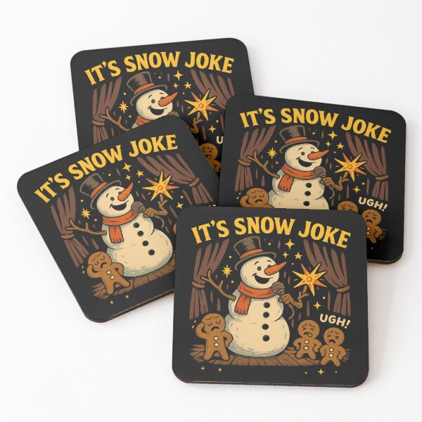 Item preview, It’s Snow Joke – Snowman Stand-Up Comedy Christmas Design designed and sold by AddictiveDesign.