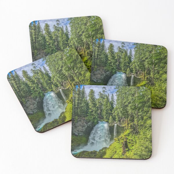 Item preview, Sahalie Falls Oregon Waterfall Landscape Photography Print designed and sold by aadventures.